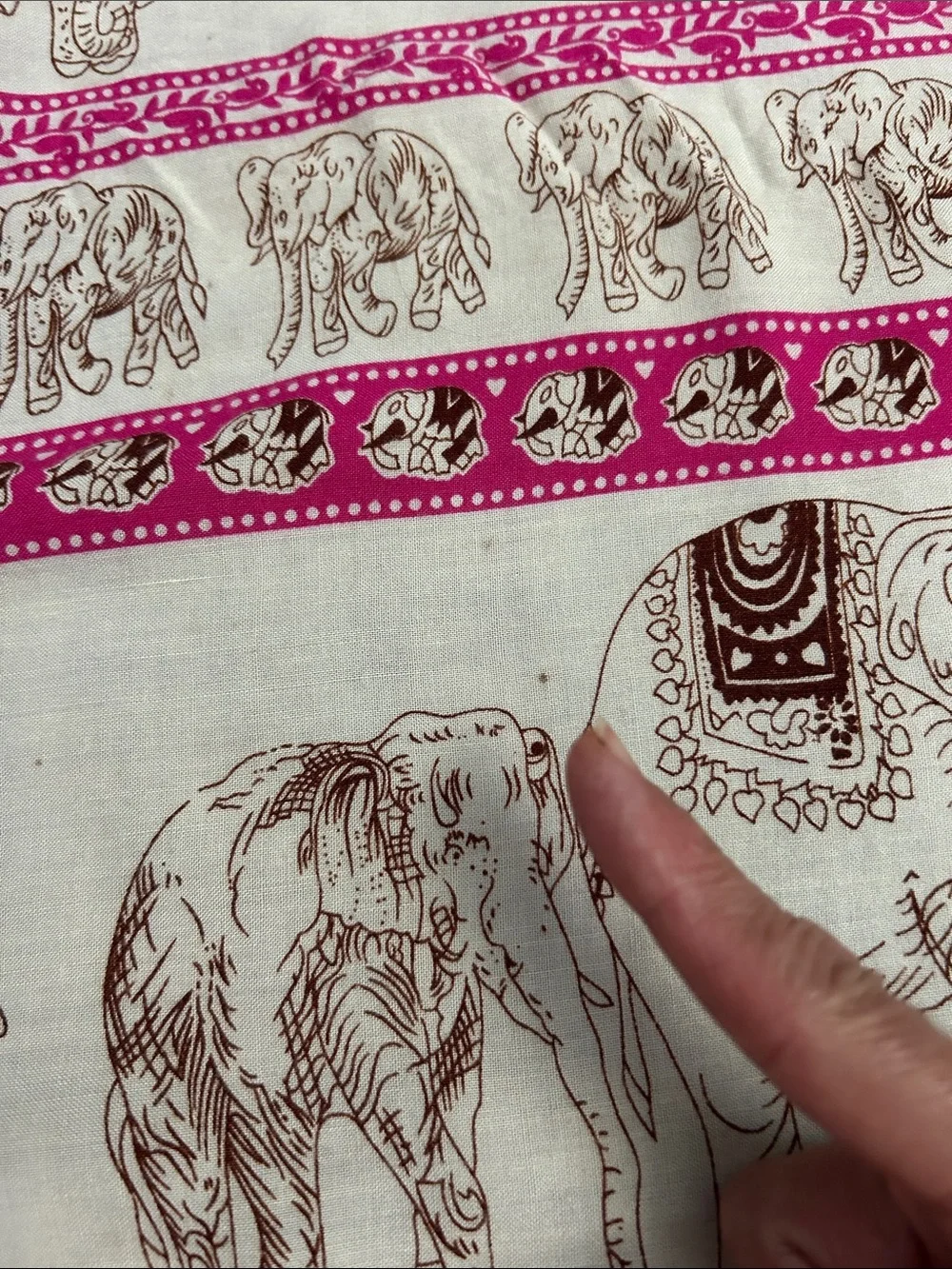 Bright Pink Elephant Print Sarong Scarf Wrap, Perfect for a Cruise or Resortwear